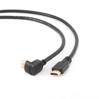 Кабель HDMI Gembird CC-HDMI490-6, 1.8м, v1.4, 19M/19M, черный, угловой разъем