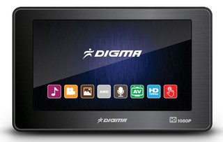 Плеер Flash Digma D4 16Gb black 4.3" TFT 480Х272 touch/1080P/MKV/AVI/MOV/MP3/TV OUT/MicroSD/1800mAh
