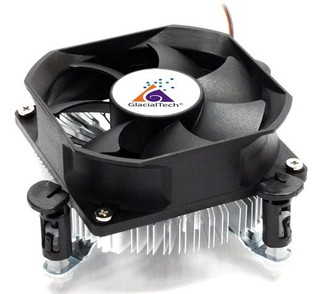 Вентилятор GlacialTech Igloo i640 PWM Soc-775/1155/1156 Al Sleeve PWM Push-pin 4pin 65W OEM