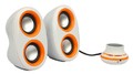 Колонки Jetbalance JB-160 2.0 белые с оранжевым (6W)