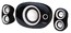 Колонки Jetbalance JB-410 2.1 черные c белым (17W+2*3W)