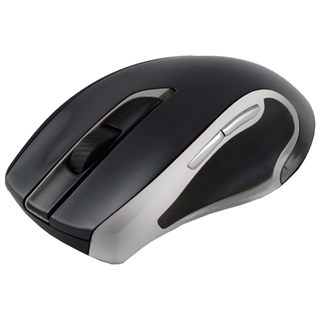Беспроводная мышь Oklick 408MW Black/Silver CORDLESS OPTICAL (800/1600) Nano Receiver USB