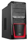 Корпус ACCORD A-05B black red w/o PSU ATX 2*USB Audio