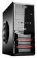 Корпус ACCORD P-18BR black red w/o PSU ATX 2*USB Audio