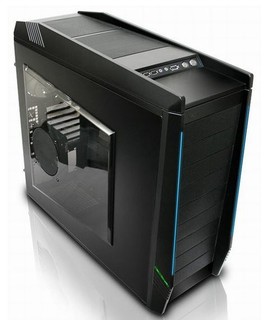 Корпус NZXT Tempset evo black w/o PSU ATX 2*USB audio 3*120+2*140 fan screwless E-SATA bott PSU