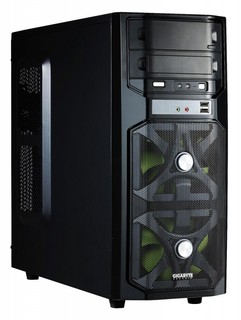 Корпус Gigabyte GZ-G1 black w/o PSU ATX 2*USB2.0 HD audio 120mm fan