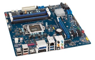 Мат.плата Intel Original DH77EB Soc-1155 iH77 DDR3 mATX Audio 10ch DP+HDMI+DVI-I LAN RAID (RTL)