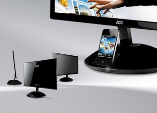 Монитор AOC 23" E2343Fi Glossy-Black FullHD LED (2GTG)ms 16:9 HDMI M/M 20M:1 250cd USB iPhone dockin