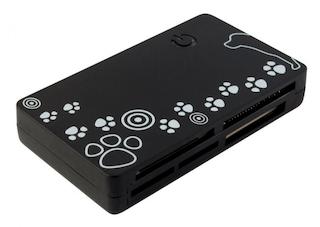 Устройство чтения карт памяти PC PET CR-215DBK USB 2.0 SDHC/CF/XD/MS/TF/M2 (24-in-1) Dog Black