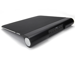 Вентилятор для охлаждения ноутбука ZM-NC3500 Охлаждающая панель для ноутбука до 17", Fan 200мм+speed control, USB 2.0 x4, черн