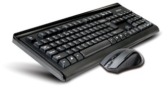 Комплект клавиатура + мышь A4 6100F (GK-8A+ G9-500F) 2.4G X-Far Wireless V-Track Desktop USB