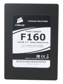 Накопитель SSD SATA 160Gb Corsair 2.5" Force S 285MB/s R 275MB/s W, 2.5” to 3.5” CSSD-F160GBP2-BRKT 2.5