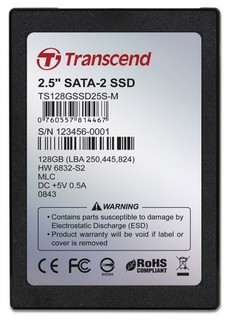 Накопитель SSD SATA 128Gb Transcend MLC (TS128GSSD25S-M) 2.5