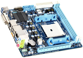 Материнская плата GIGA-BYTE GA-A75N-USB3 sFM1 /AMD A75/ 2xDDR3,1xPCI-E,HDMI,DVI,RAID,GBLan,Mini-ITX