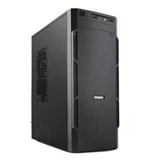 Корпус ZalmanZM-T1 Mini Tower USB 2.0/ 120 mm/ ssd support/ 270mm/ video card/ black (Без Б/П)