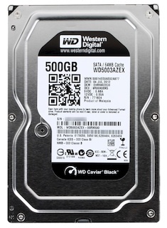 Жесткий диск WD Original SATA-III 500Gb WD5003AZEX (7200rpm) 64Mb 3.5"