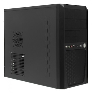 Корпус FORMULA FM-514D black 400W mATX  2*USB audio 80mm fan