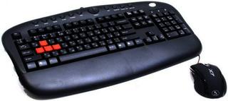 Комплект клавиатура + мышь A4 KX-2810BK game KB-28G USB + X-710FS black USB