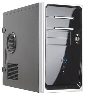 Корпус INWIN IW-EMR020 Black-Silver 450W USB/Audio/Fan mATX