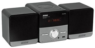 Микросистема DVD BBK ABS543DU черный с серебром