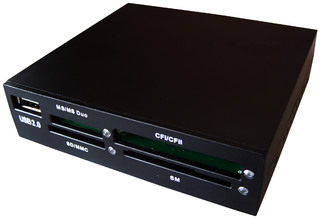 Картридер внутренний 3,5" Gembird FDI2-ALLIN1-B USB 2.0 +4 разъёма