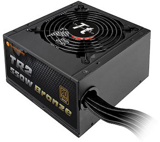 Блок питания Thermaltake ATX 550W TR-550PCBEU 80+ Bronze APFC, 120mm fan, flat Cab Manag RTL