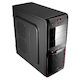 Корпус AeroCool V3X Red edition black w/o PSU ATX 2*USB audio HD