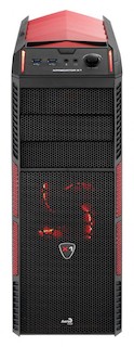 Корпус AeroCool Xpredator X1 Devil Red Edition black w/o PSU ATX 2*USB3.0  fans red LED