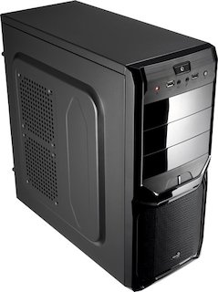 Корпус AeroCool V3X black edition w/o PSU ATX 2*USB audio HD