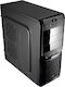 Корпус AeroCool V3X black edition w/o PSU ATX 2*USB audio HD