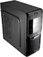 Корпус AeroCool V3X black edition w/o PSU ATX 2*USB audio HD