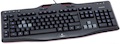 Клавиатура Logitech G105 черный USB тонкая Gamer LED