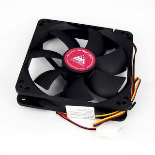 Вентилятор для корпуса GlacialTech IceWind GS1225 120x120x25mm втулка 1000RPM 3+4pin