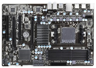 Материнская плата Asrock 970 Pro3 R2 Socket-AM3+ AMD 970 DDR3 ATX AC`97 8ch(7.1) GbLAN SATA3 RAID