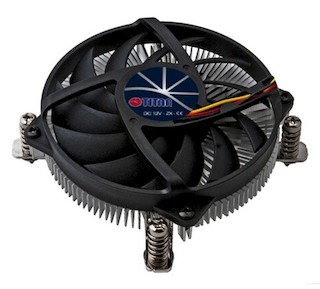 Вентилятор Titan DC-155A915Z/RPW Soc-1150/1155/1156/ 4pin 24-33dB Al 65W 245g винты low-profile RTL