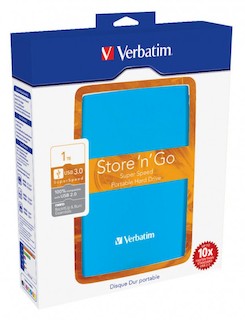 Жесткий диск Verbatim USB 3.0 1Tb 53074 2.5" синий (CARIBBEAN)