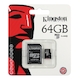 Флеш карта microSDHC 64Gb Class10 Kingston SDCX10/64GB