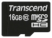 Флеш карта micro SDHC 16Gb class10 Transcend  (TS16GUSDC10)