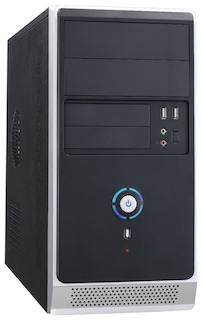 Корпус Winsis WN-20 (w/o PSU) MicroATX, usb 2.0, audio, 80mm fan, Silver/Black