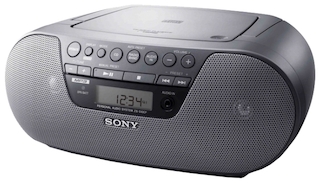 Аудиомагнитола Sony ZS-S10CP черный