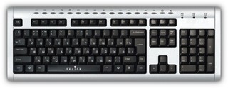 Клавиатура Oklick 130M silver/black Multimadia PS/2