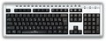 Клавиатура Oklick 130M silver/black Multimadia PS/2