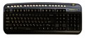 Клавиатура Oklick 320M Black/blue mmedia (PS/2+USB) + USB порт