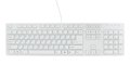 Клавиатура BTC 6390U-W USB, белая, ультратонкая, 4 доп.клавиши, с ножничным механизмом клавиш