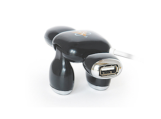 Хаб USB 2.0 Konoos UK-01 "Динозавр", 4 порта USB, блистер