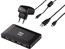 Хаб USB Hama H-78472 Концентратор USB 2.0 1:4 активный черный