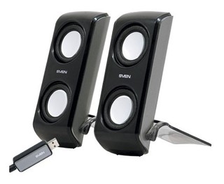 Колонки Sven PS-30 black (USB 2.0 2x2Вт RMS 4Вт)