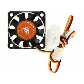 Вентилятор для корпуса GlacialTech IceWind GS4010 6500rpm 40х40х10mm 32dBa 3+4pin втулка OEM