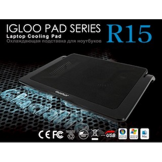 Подставка для ноутбука GlacialTech Igloo Pad R15 (390x310x49mm) 1000rpm/USB (CN-R150A000AC0001)