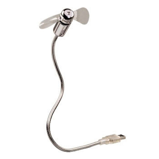 Вентилятор Hama H-12110 для ноутбука USB 5 цветных светодиодов белый